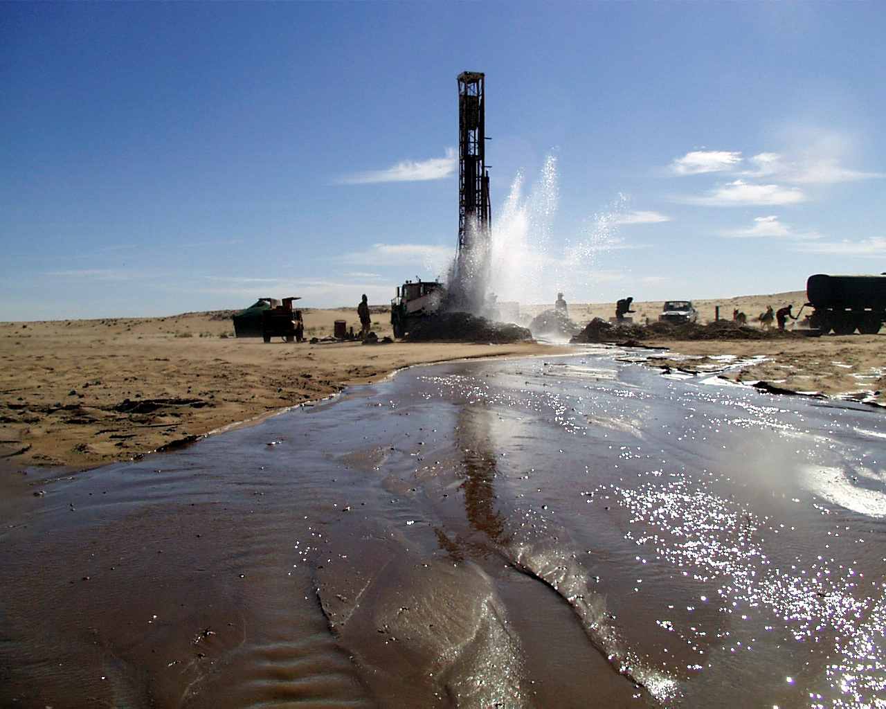 Pumping test in Sahara